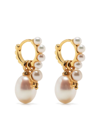 DOWER & HALL TIMELESS PEARL HOOPS SET