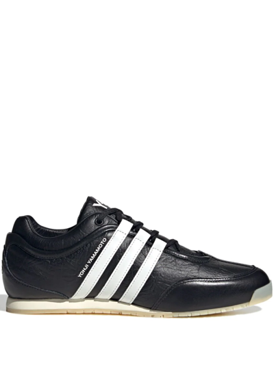 Y-3 Boxing Low-top Leather Sneakers In Black