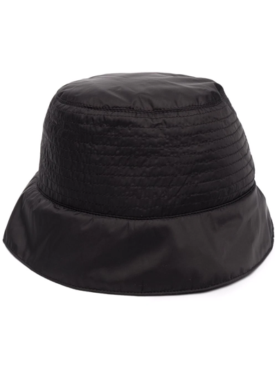 Rick Owens Drkshdw Zip-detail Bucket Hat In Schwarz