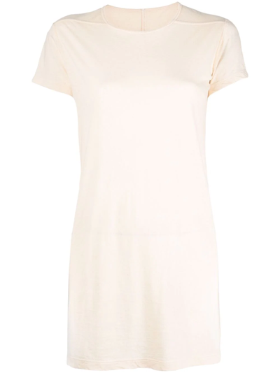 Rick Owens Round Neck Short-sleeved T-shirt In Nude