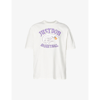 Just Don Shark Brand-print Cotton-jersey T-shirt In White