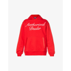 Just Don Authorized Relaxed-fit Cotton-jersey Hoody In Red