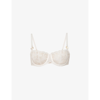 Chantelle Fleurs Balconette Stretch-mesh Bra In 0jw Soft Pink