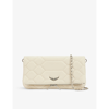 Zadig & Voltaire Womens Flash Rock Xl Quilted-stitch Leather Clutch Bag In Flash