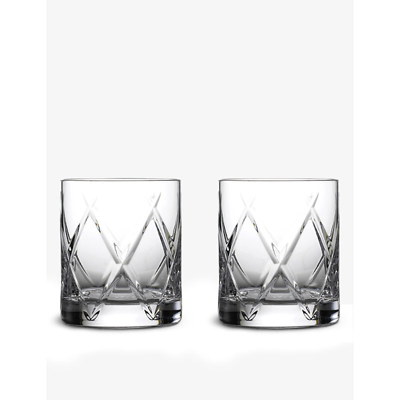 Waterford Olann Crystal Whiskey Tumblers Set Of Two