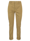 DONDUP ERIN - SLIM COTTON TROUSERS