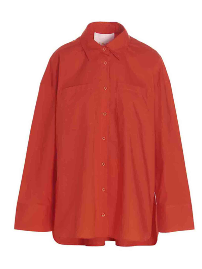Remain Birger Christensen 'nalia' Shirt In Orange