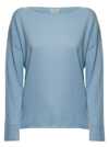 ALLUDE ALLUDE WOMANS COTTON AND CASHMERE SUGAR PAPE COLOR SWEATER