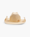 Ruslan Baginskiy Neutral Monogram-embellished Cowboy Hat In Natural Straw