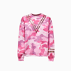 Collina Strada Camouflage-print Crystal-embellished Sweatshirt In Pink Camo
