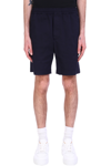 MAURO GRIFONI SHORTS IN BLUE COTTON