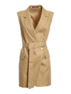 Tagliatore Harmony Long Vest In Beige