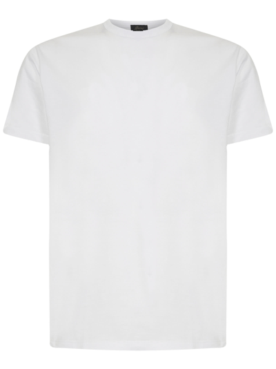 Brioni T Shirt Bianco In White