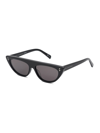 Stella Mccartney Sc0203s Sunglasses In Black Black Smoke