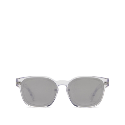 Moncler Ml0086 Crystal Unisex Sunglasses In Grey