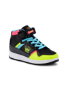Troop Kids' Boy's Destroyer High-top Sneakers In Black Neon Rainbow