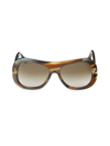 Victoria Beckham Women's Sulptural 59mm Shield Sunglasses