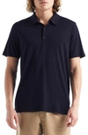 Icebreaker Tech Lite Ii Merino Wool Polo In Midnight Navy