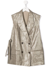 BRUNELLO CUCINELLI TEEN DOUBLE-BREASTED GILET