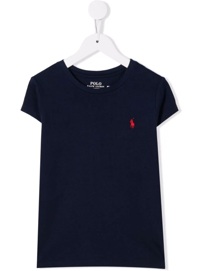 Ralph Lauren Kids' Polo Pony Short-sleeve T-shirt In Blue