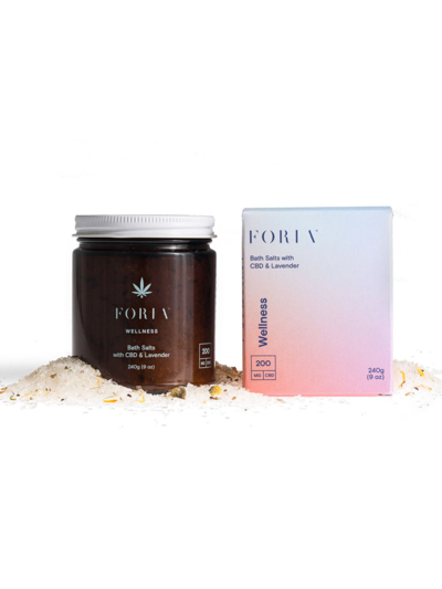 Foria 9 Oz. Wellness Bath Salts With Cbd & Lavender In N,a