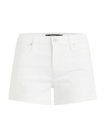 Hudson Gemma Mid-rise Denim Shorts - Clean Hem In White