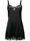 Dolce & Gabbana Dolce And Gabbana Black Silk Short Dress In Black