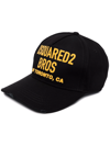 Dsquared2 Embroidered Logo Black Baseball Cap In Black