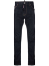Dsquared2 Logo Patch Denim Jeans - Atterley In Black