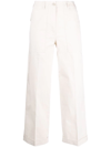 MONCLER MONCLER ROLLED-CUFF CROPPED TROUSERS