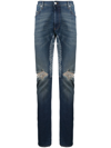 Alchemist Bandana-pocket Skinny Jeans In Blau