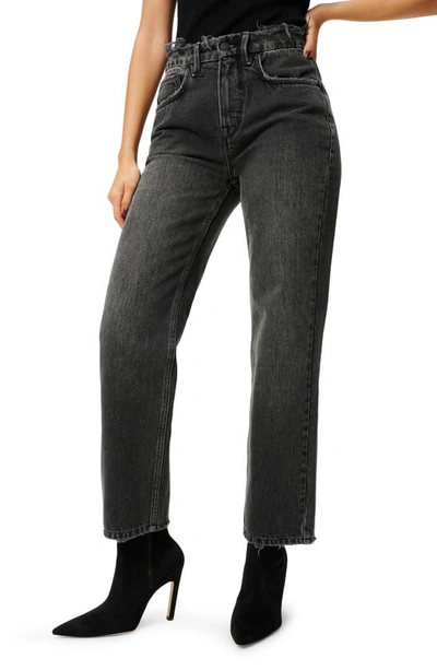 Good American 90s Duster Straight Leg Jeans In Black250
