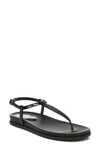 Sam Edelman Women's Naomi T-strap Footbed Sandals Women's Shoes In Black/ Black