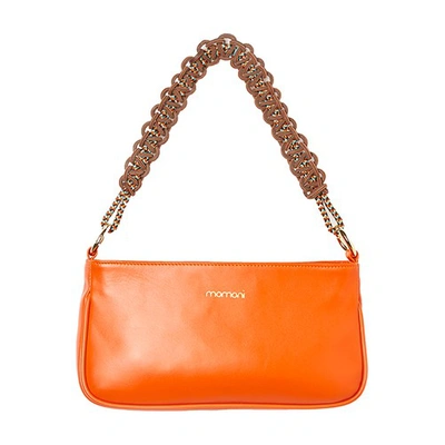 Momoní Phoenix Leather Bag In Orange