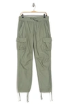 John Elliott Slim-fit Cotton Drawstring Cargo Trousers In Sage