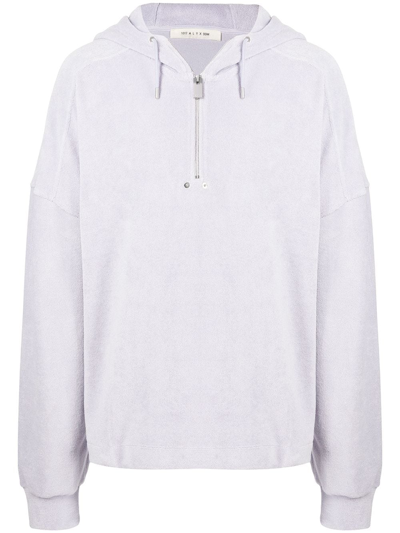 Alyx Zipped Fleece Hoodie In Violett