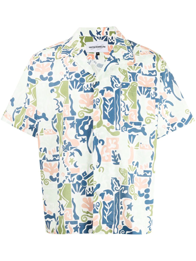 Carne Bollente Abstract-print Shirt In Allover