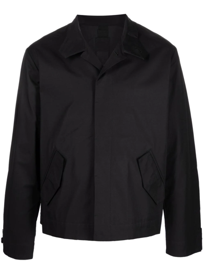 Nike High-neck Button-up Windbreaker In Black