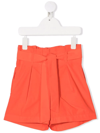 BONPOINT BELTED HIGH-WAISTED SHORTS