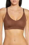 True & Co. True Body Triangle Convertible Strap Bralette In Chestnut