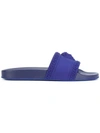 Versace 3d Medusa Slide Sandals In Blue