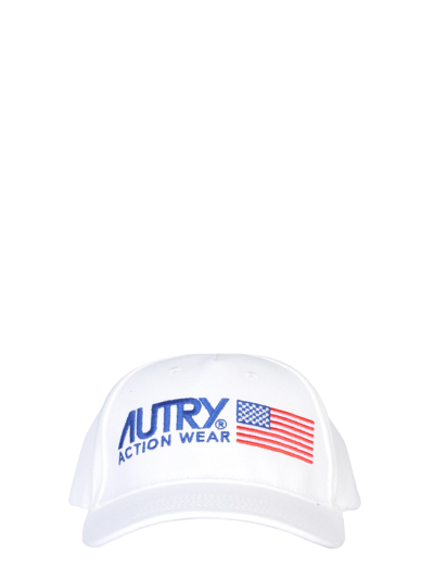 Autry Cotton Baseball Hat In White