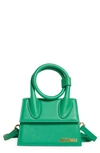 Jacquemus Le Chiquito Noeud Leather Bag In Green