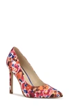 Nine West Women's Tatiana Pointy Toe Pumps Women's Shoes In Pink Floral