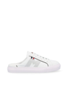Moncler Leather Ariel Clog Sneakers In White