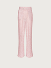 Ferragamo Drawstring-fastening Waist Trousers In Pink