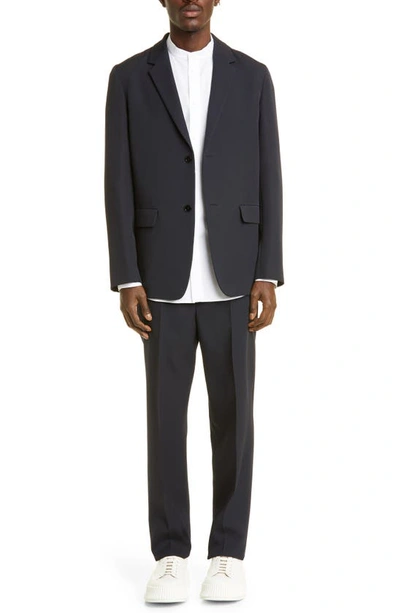 Jil Sander Single-breasted Suit In Blue