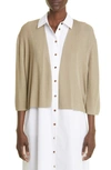 LAFAYETTE 148 OPEN FRONT CROP CARDIGAN