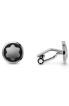 MONTBLANC SNOWCAP STAINLESS STEEL CUFF LINKS