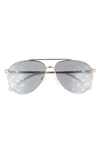 CHIARA FERRAGNI GLAM EYE 59MM AVIATOR SUNGLASSES